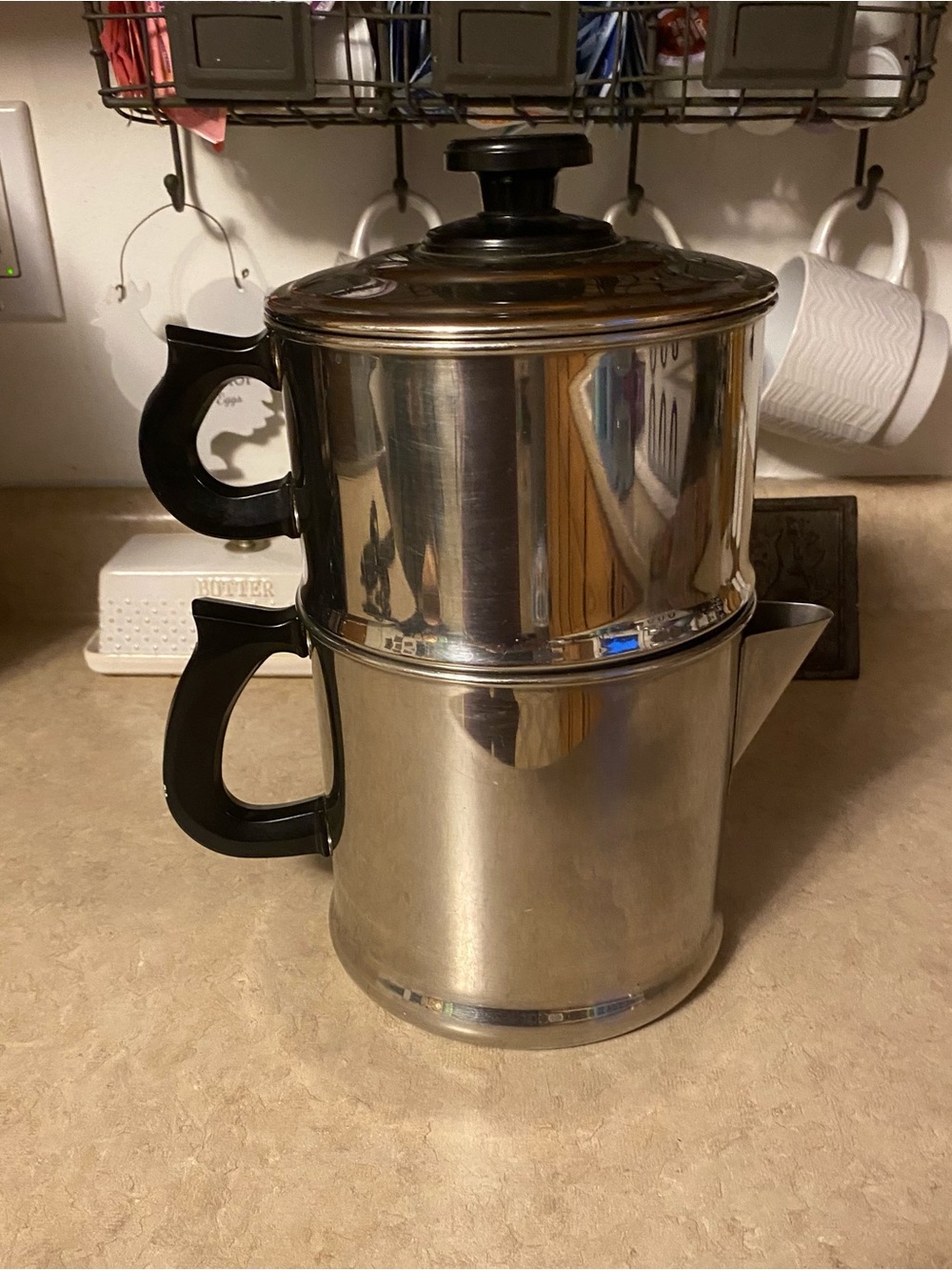 Vintage Lifetime Percolator 2 Qt Regal Ware Drip-O-Lator Stainless Coffee Maker